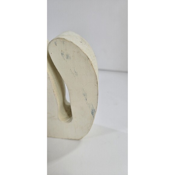 Vtg Wood Primitive Country Kitty Cat Floral Bow Farmhouse Shabby Chic Cottage - Picture 7 of 12